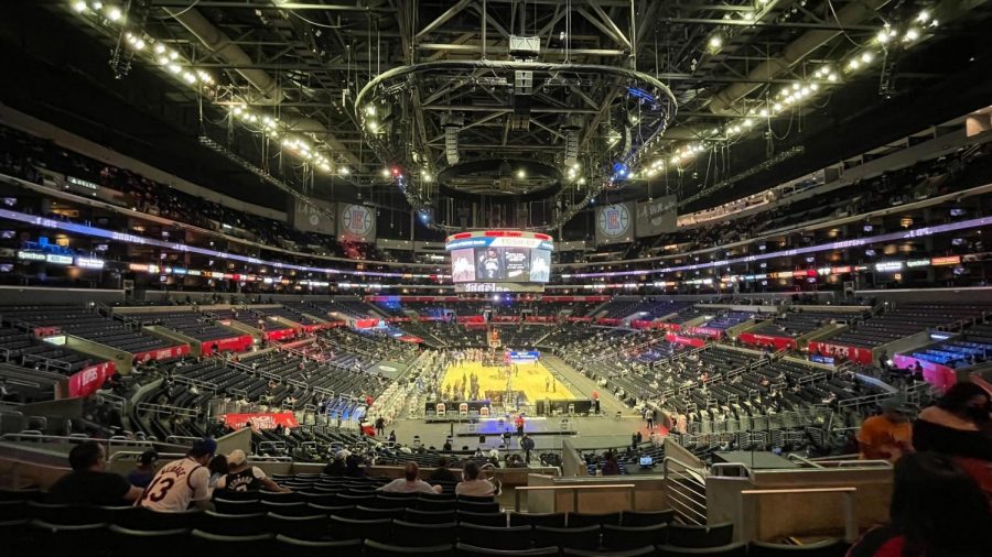 Staples Center enforces strict rules to ensure the safety of fans and players during games. (Photo by Aidan Sun)
