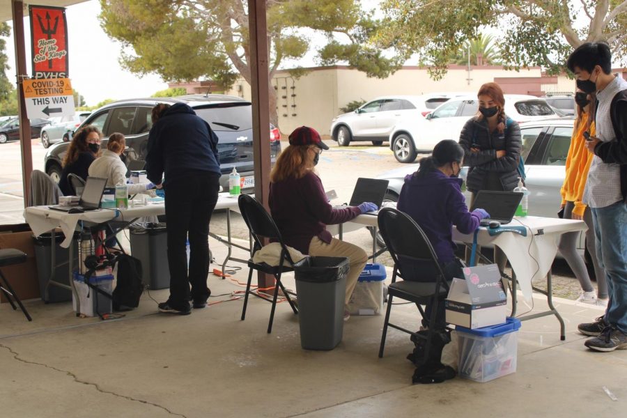 PVHS is a COVID testing site for students and staff every Tuesday and Thursday.
Photo by Ella Sherry