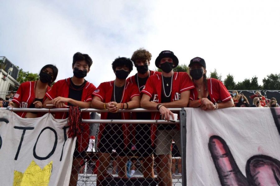 This years Red Tide captains are Shayli Atashi, Michael Kwon, Owen Park, Noah Wahl, Matthew Carroll, and Isabella Firmani. 
(Photo by Cynthia Mindicino)